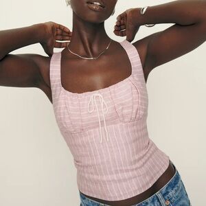 Reformation Balia Linen Top